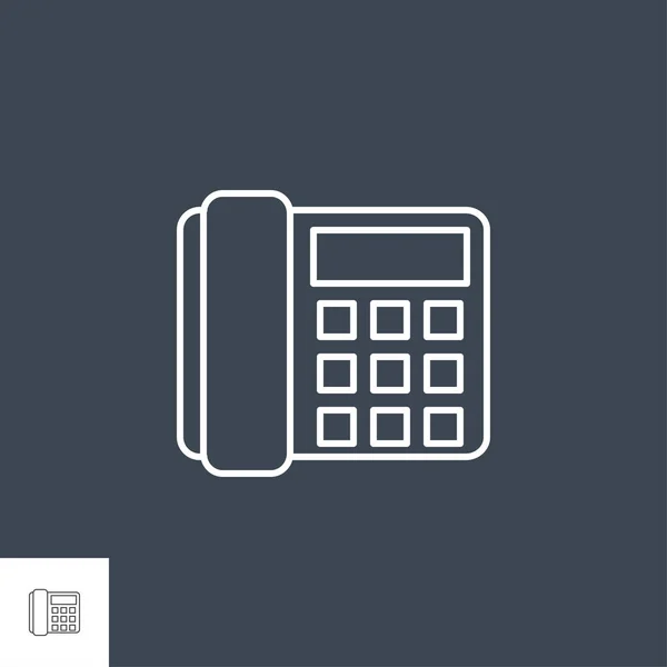 Office Phone Related Vector Line Icon — Stock Vector