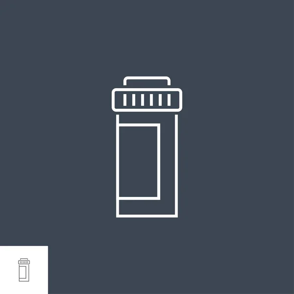 Vektorová ikona lahvičky pilulek — Stockový vektor