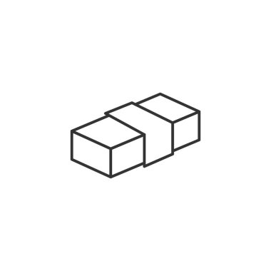 Banknote Yığını İlgili Vektör Satırı Simgesi