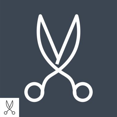 Makasla ilgili vektör simgesi.