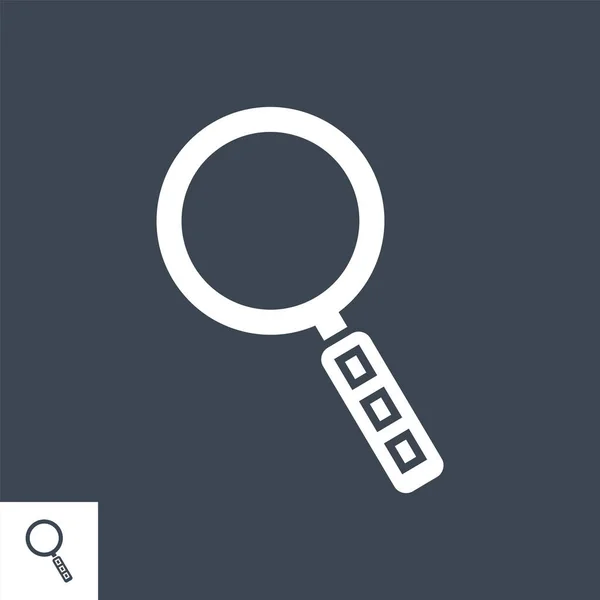 Search Vector Glyph Icon — Stock Vector