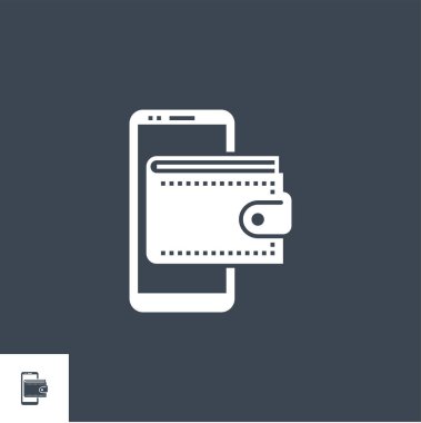 Cüzdanla ilgili vektör simgesinde.