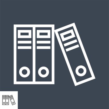 Ofis Dizinleri İnce Satır Vektörü Simgesi