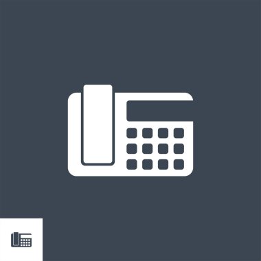 Ofis Telefonu ile ilgili vektör simgesi.