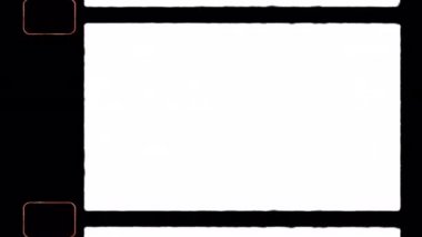 Sprocket Hole ile 4K Otantik Süper 16 Film Çerçevesi