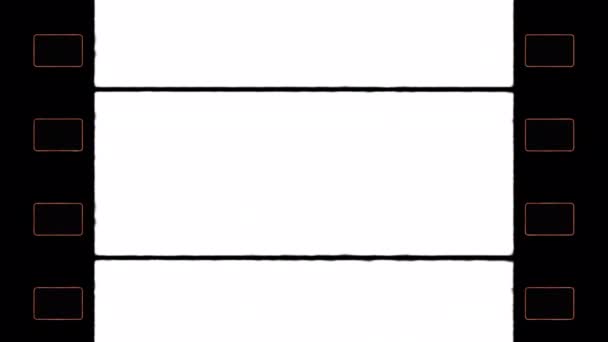 4K Authentic 35 mm Film Frame with Sprocket Hole — стокове відео
