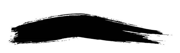 Pintura negra grunge, pincelada de tinta. Ilustración vectorial. — Archivo Imágenes Vectoriales