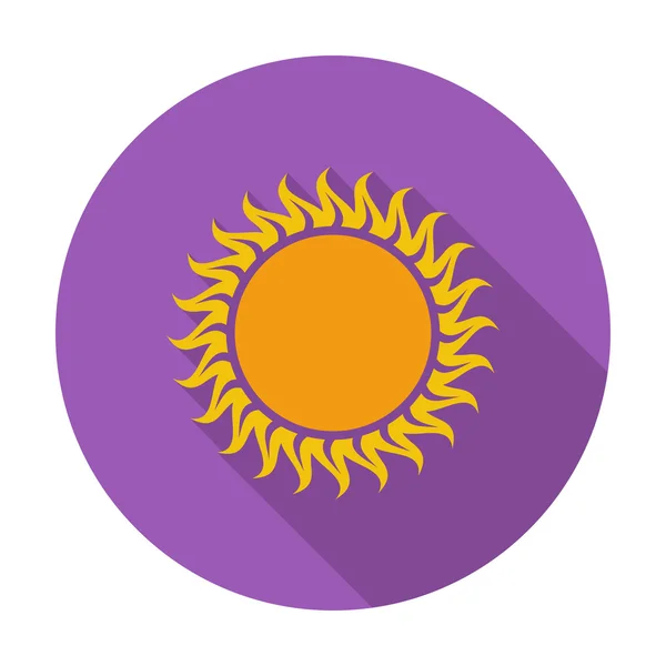 太陽 1 つのアイコン. — ストックベクタ