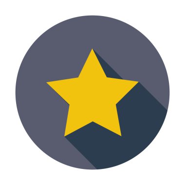 Star. Tek düz simgesi.