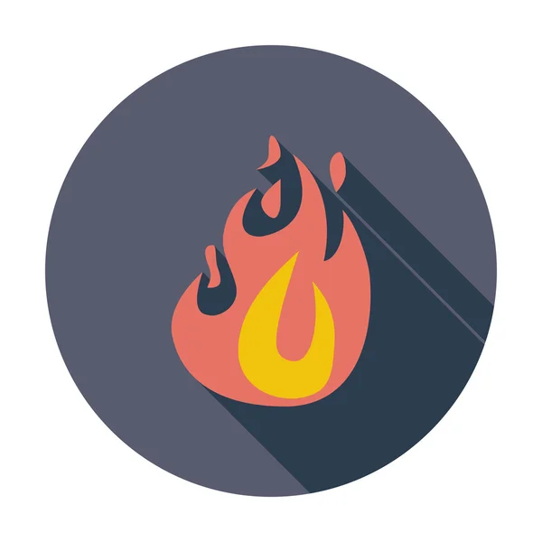 Fire flat icon — Stock Vector