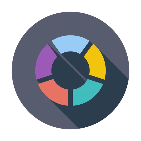 Gráfico redondo circular — Archivo Imágenes Vectoriales