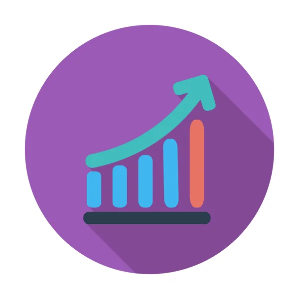 Gráfico único ícone . — Vetor de Stock