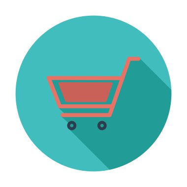 sepeti düz tek simge.