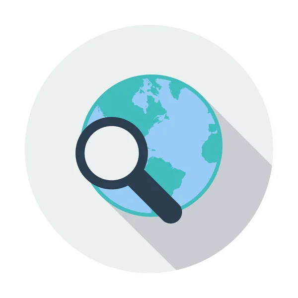 Global search single icon. — Stock Vector