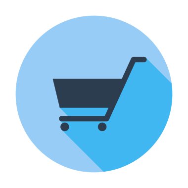 sepeti düz tek simge.