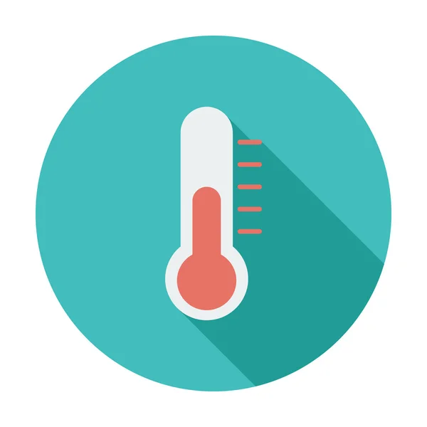Ícone plano do termômetro . —  Vetores de Stock