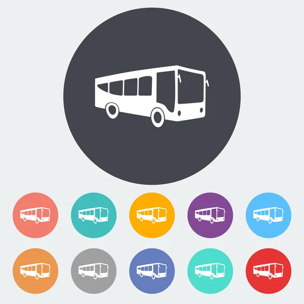 Busflat-Ikone — Stockvektor