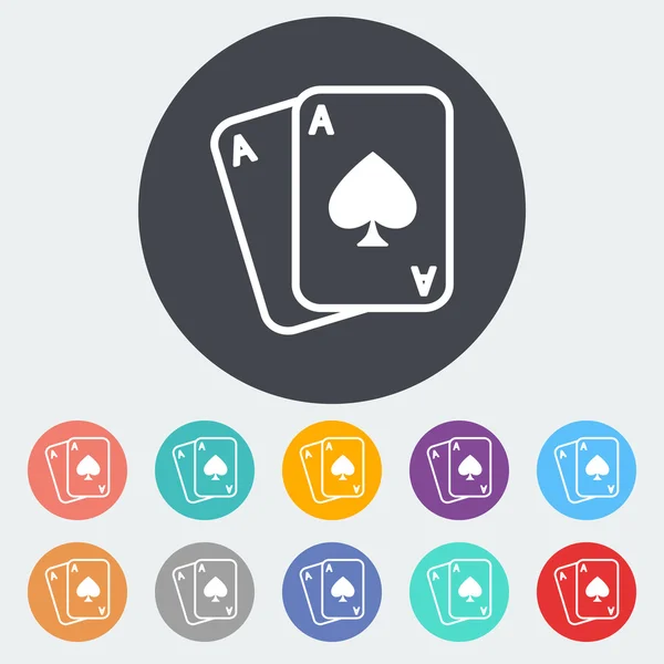 Juega a las cartas — Vector de stock