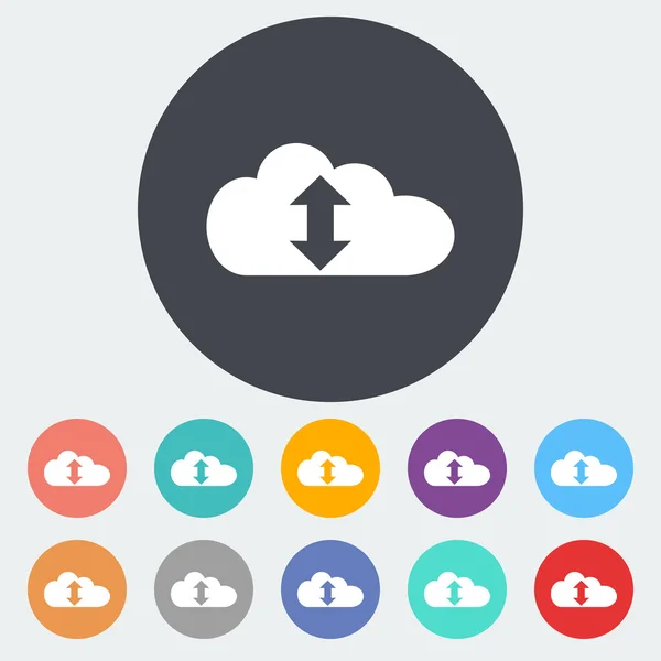 Cloud computing icon — Stock Vector