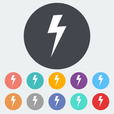 Yıldırım tek simge.