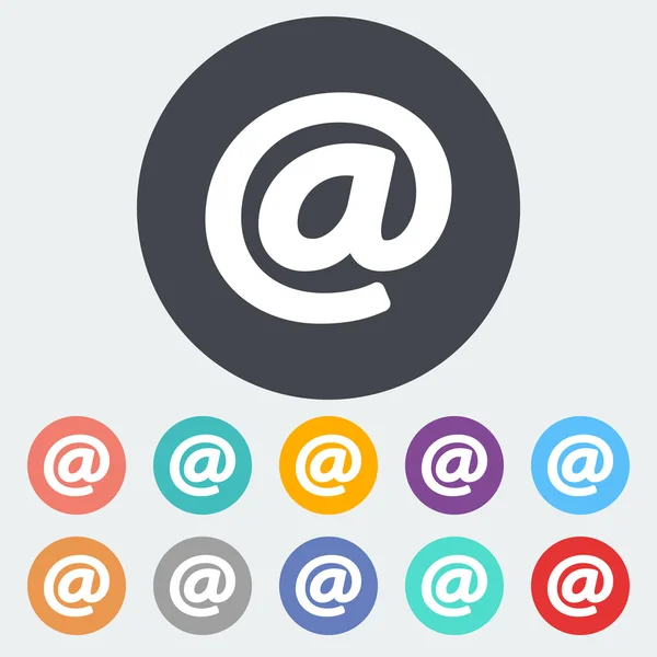 Email icône unique . — Image vectorielle