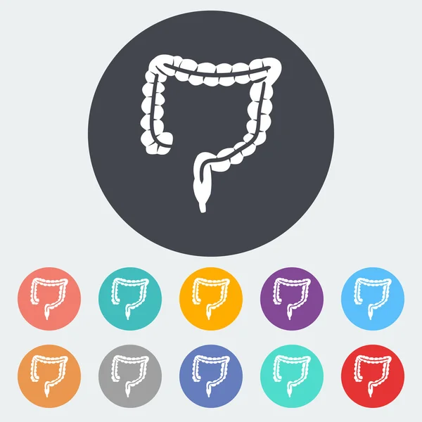 Ícone de intestinos . —  Vetores de Stock