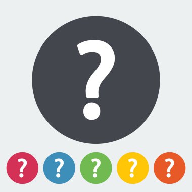 Tek soru işareti simgesi.