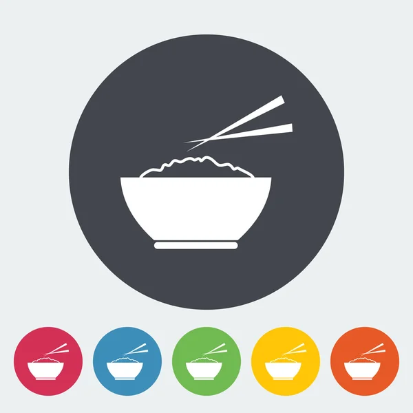 Icono de arroz — Vector de stock