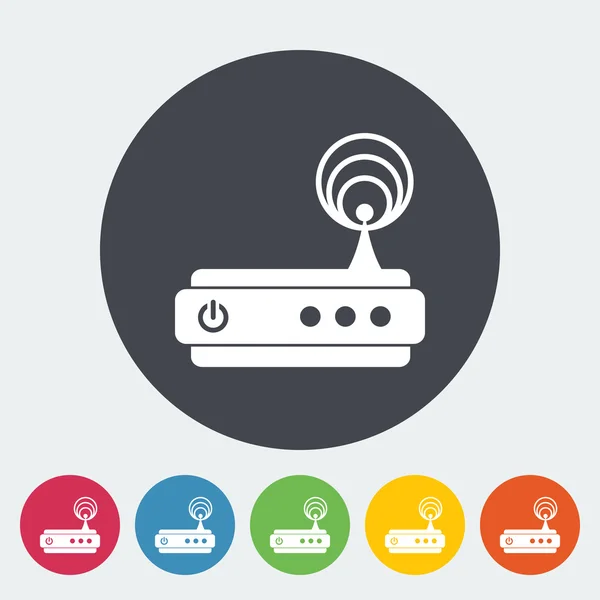 Router icono único . — Archivo Imágenes Vectoriales