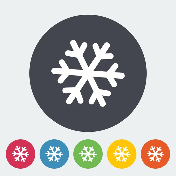 Icône Flocon de neige . — Image vectorielle