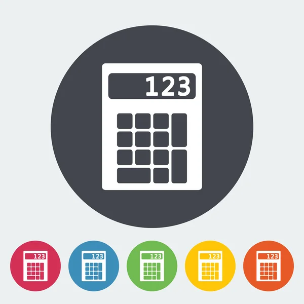 Calculatorpictogram. — Stockvector