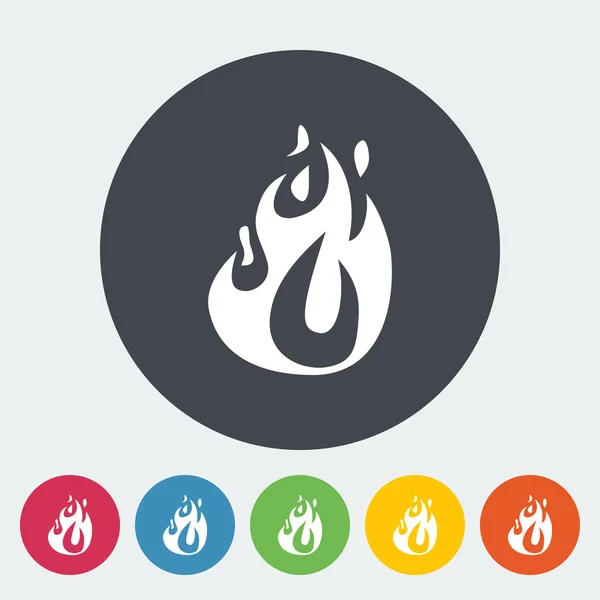 Požár bytu ikona — Stockový vektor