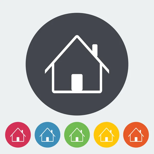 Home single icon. — Stock Vector