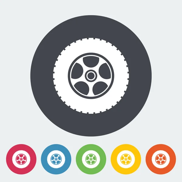 Icon car wheel. — Stock Vector