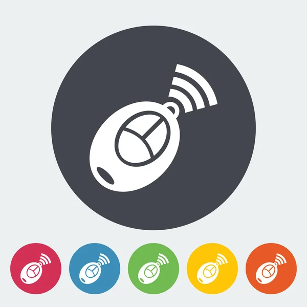 Icono plano de control remoto — Vector de stock