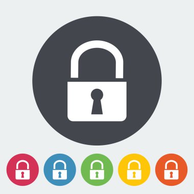 Lock single icon.