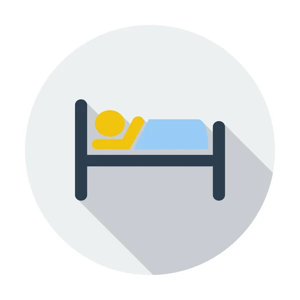 Hotel één pictogram. — Stockvector