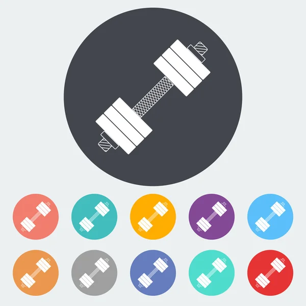 Dumbbell icon. — Stock Vector