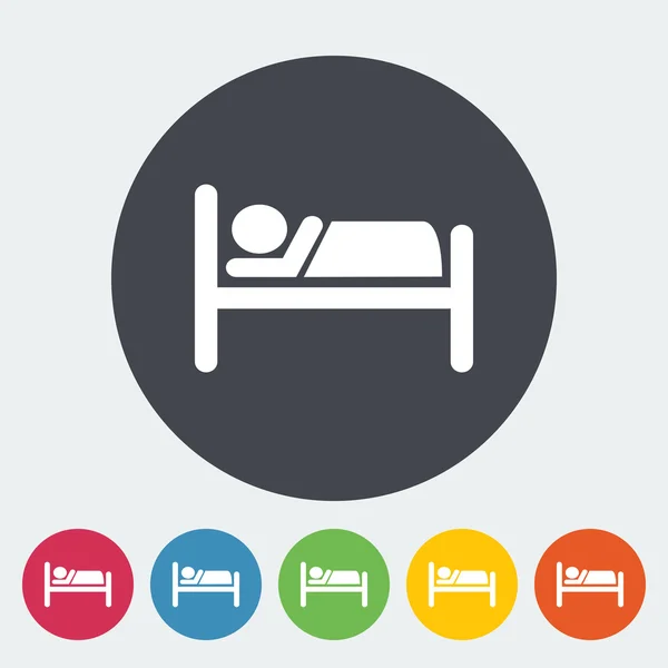 Hotel single icon. — Stock Vector