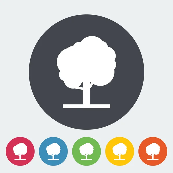 Icono del árbol — Vector de stock