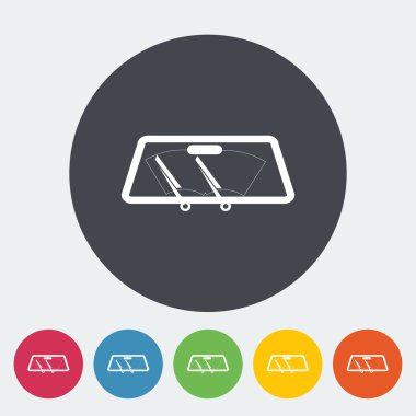 silecek araba tek simge.