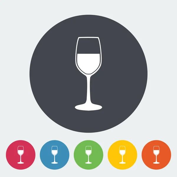 Flatt ikon av vin – stockvektor