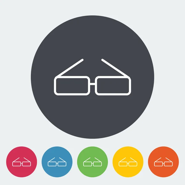 Glasses single icon. — Stock Vector