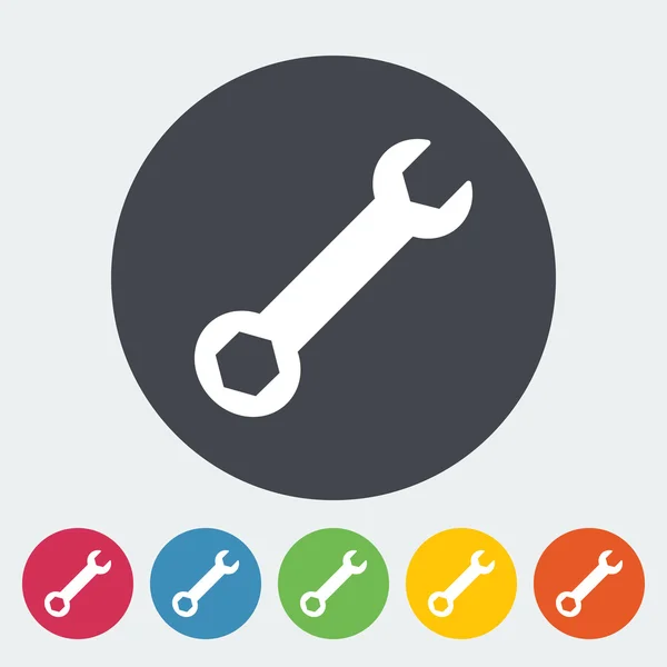 Wrench single icon. — Stock Vector