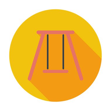 salıncak. Tek düz simgesi.