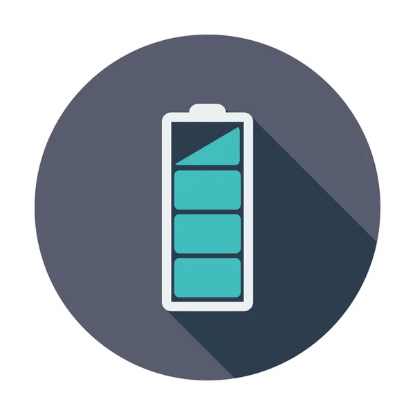 Chargement de la batterie, icône plate unique . — Image vectorielle
