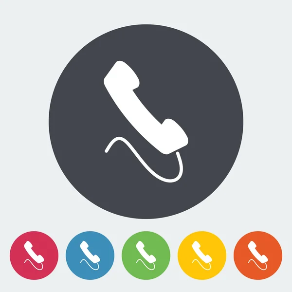 Phone single flat icon. — Stock Vector