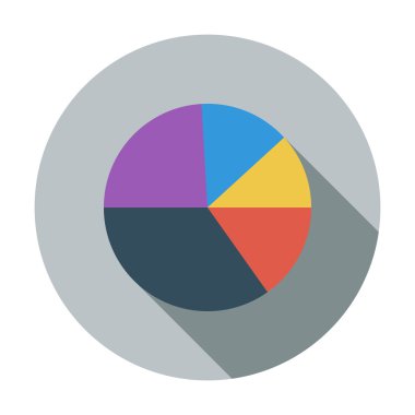 grafik tek düz simgesi.