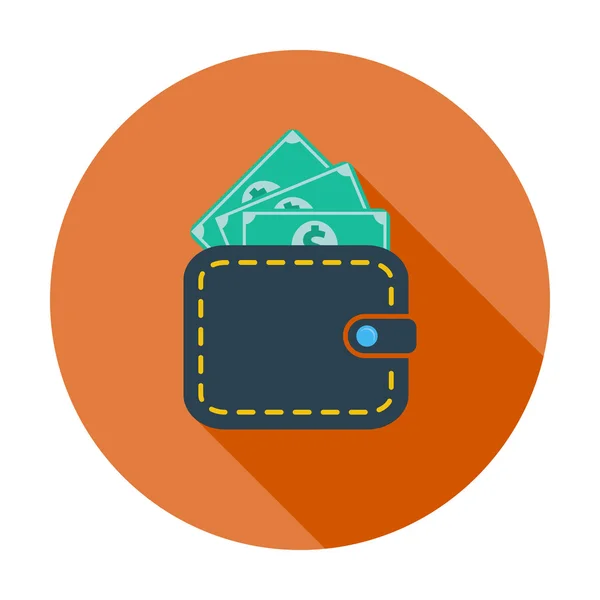 Purse with dollar — Stock Vector