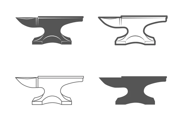 アンビル。鍛冶設備. — ストックベクタ